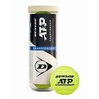 Купить мячи теннисные dunlop atp championship 3b, 601626, упаковка 3 шт,  itf по низким ценам в интернет-магазине tovarysam.ru  в Самаре.