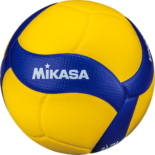 Купить мяч волейбольный mikasa v200w,  желто-синий по низким ценам в интернет-магазине tovarysam.ru  в Самаре.