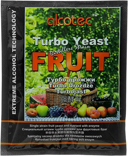 Купить турбо дрожжи alcotec fruit 60 гр по низким ценам в интернет-магазине tovarysam.ru  в Самаре.