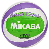 Купить мяч для пляжного волейбола mikasa bv543c-vxb-vlg, цвет фиолетово-зеленый по низким ценам в интернет-магазине tovarysam.ru  в Самаре.