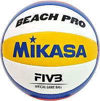 Купить мяч волейбольный пляжный mikasa bv550c, fivb approved,бело-сине-желтый по низким ценам в интернет-магазине tovarysam.ru  в Самаре.