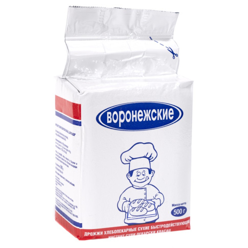 Купить дрожжи сухие быстродействующие «воронежские» 500 гр. по низким ценам в интернет-магазине tovarysam.ru  в Самаре.