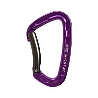 Купить ver 0269-1.violet карабин скалолазный с гнутой защелкой (keylock) по низким ценам в интернет-магазине tovarysam.ru  в Самаре.