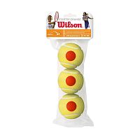 Купить мяч теннисный детский wilson starter orange, wrt137300, itf, фетр, нат.рез, уп.3шт, оранж по низким ценам в интернет-магазине tovarysam.ru  в Самаре.