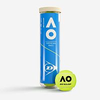 Купить мяч теннисный dunlop australian open, 601602, уп..4 шт, одобр.itf,фетр,нат.резина, желтый по низким ценам в интернет-магазине tovarysam.ru  в Самаре.