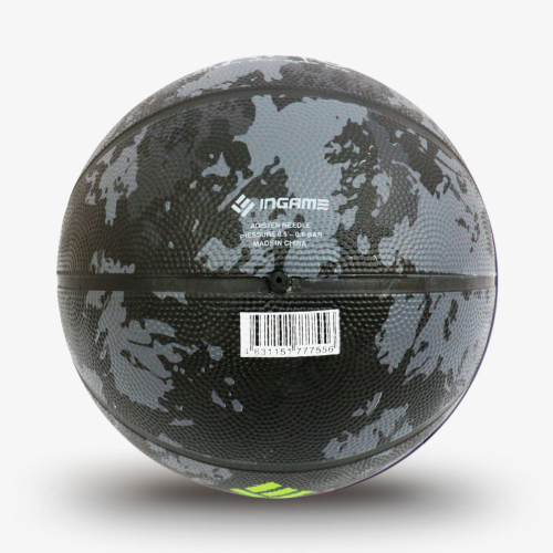 Купить мяч баскетбольный ingame camo №7 серый по низким ценам в интернет-магазине tovarysam.ru  в Самаре. фото 3