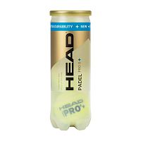 Купить мяч для падела head padel pro s+, 540303, fip approved, упаковка 3 мяча по низким ценам в интернет-магазине tovarysam.ru  в Самаре.