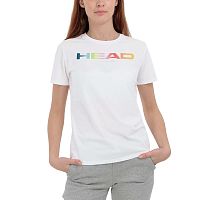 Купить футболка женская head rainbow t-shirt w 814445-wh-s, размер s по низким ценам в интернет-магазине tovarysam.ru  в Самаре.