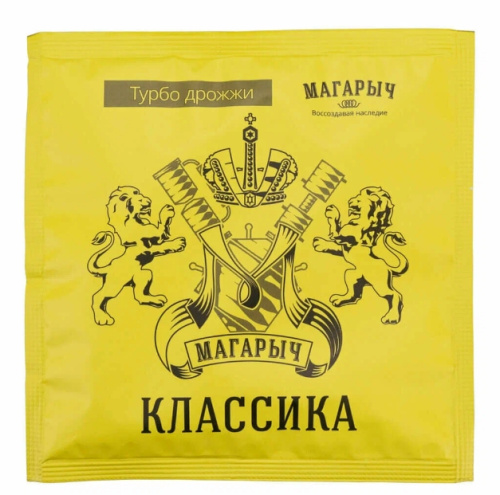 Купить спиртовые турбо дрожжи магарыч "турбо классика" 100гр. по низким ценам в интернет-магазине tovarysam.ru  в Самаре.