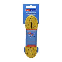 Купить шнурки для коньков texstyle с пропиткой, yellow-108, длина 274 см., желтый по низким ценам в интернет-магазине tovarysam.ru  в Самаре.