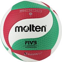 Купить мяч волейбольный molten v5m5000x, пу microfiber, fivb approved, бело-красный-зеленый по низким ценам в интернет-магазине tovarysam.ru  в Самаре.