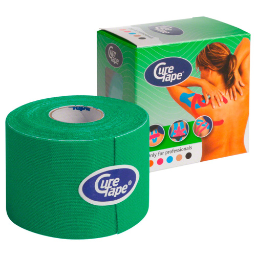 Купить тейп кинезиологический curetape green 161216, 5см.x5м. по низким ценам в интернет-магазине tovarysam.ru  в Самаре.