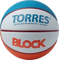 Купить мяч баскетбольный torres block b023167, размер 7 по низким ценам в интернет-магазине tovarysam.ru  в Самаре.