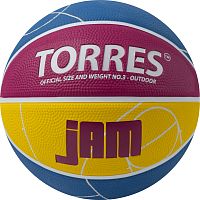 Купить мяч баскетбольный torres jam b023123, размер 3 по низким ценам в интернет-магазине tovarysam.ru  в Самаре.
