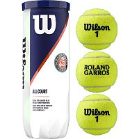 Купить мяч теннисный wilson roland garros all court, wrt126400, одобр.itf, фетр, нат.резина,. уп.3 шт по низким ценам в интернет-магазине tovarysam.ru  в Самаре.