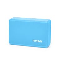 Купить блок для йоги torres yl8005 размер 8x15x23 см, эва, голубой по низким ценам в интернет-магазине tovarysam.ru  в Самаре.