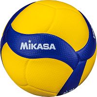 Купить мяч волейбольный mikasa v200w,  желто-синий по низким ценам в интернет-магазине tovarysam.ru  в Самаре.
