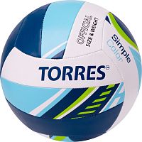 Купить мяч волейбольный torres simple color, размер 5 по низким ценам в интернет-магазине tovarysam.ru  в Самаре.