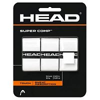 Купить овергрип head super comp, 285088-wh, 0.5 мм, 3шт, белый по низким ценам в интернет-магазине tovarysam.ru  в Самаре.